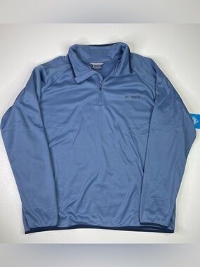 Columbia PFG Terminal Fleece Bluestone 1/4 Zip Pullover Size XL